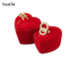 Red Velvet Jewelry Display Counter Showcase