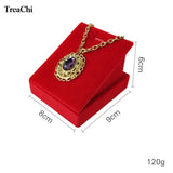Red Velvet Pendant Display Stand Necklace Earring Organizer