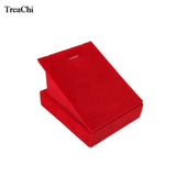 Red Velvet Pendant Display Stand Necklace Earring Organizer