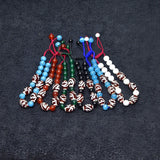 Red Agate Beads Red&White Tibet Louts Fengshui DZI Bracelet
