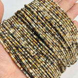 2X4MM Tourmaline Rose Quartz Faceted Beads for DIY Jewelry