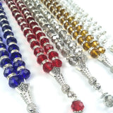 Red Crystal 33 Prayer Beads Islamic Muslim Tasbih Allah Mohammed Men&Women