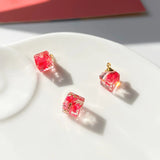 Eternal Flower Diamond Pendant DIY Girls Earrings Necklace