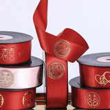Chinese Wedding Decoration Box with Gilded Letter Belt