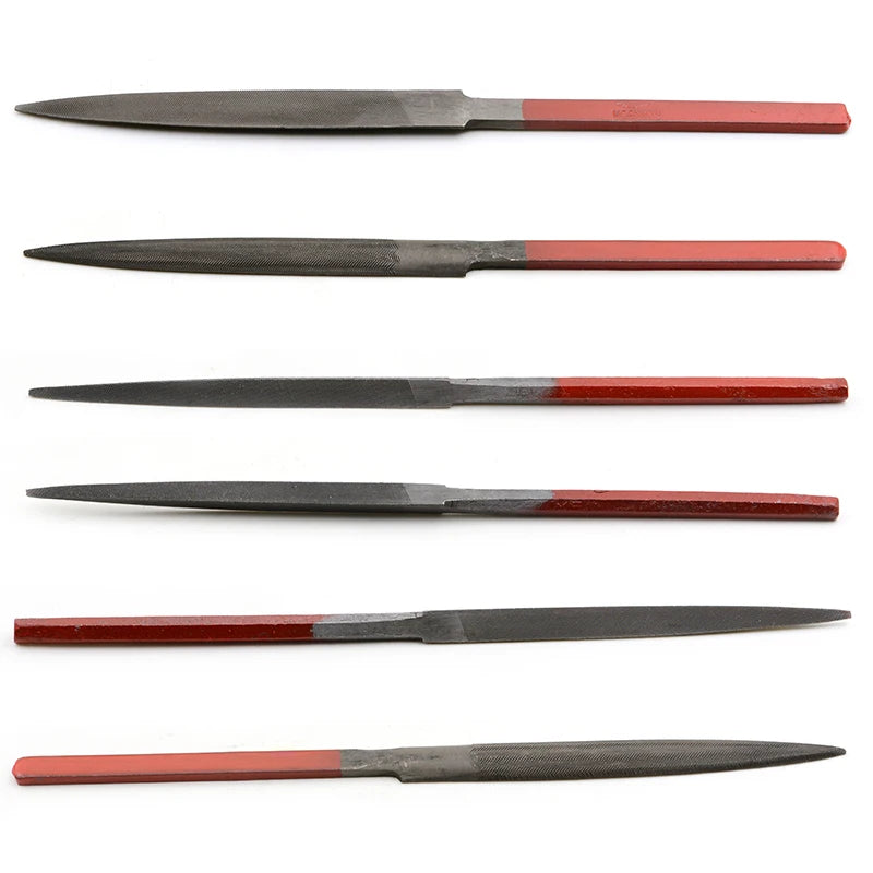Red Handle Triangle File for Metal Polishing