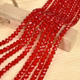 Passionate Red Multi-Layered Pearl & Crystal Necklace