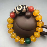 Agate Ruyi Huilong Beads Hand String Chalcedony Bracelet