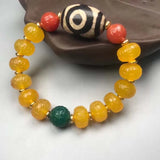 Agate Ruyi Huilong Beads Hand String Chalcedony Bracelet