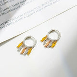 Reeti Small Fish Hoop Earrings for Women Silver Party Jewelry