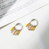 Reeti Small Fish Hoop Earrings for Women Silver Party Jewelry