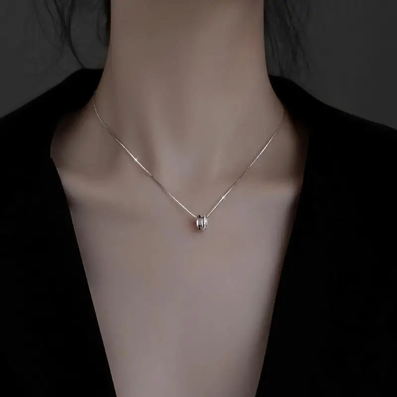 Reeti 925 Silver Zircon Necklace Fine Jewelry