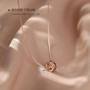Reeti 925 Silver Zircon Necklace Fine Jewelry