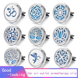 Car Air Freshener Diffuser Clip Stainless Steel Locket