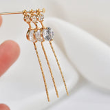 10pcs Chain Geometric Shape Charms DIY Earring Pendants