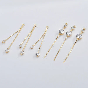 10pcs Chain Geometric Shape Charms DIY Earring Pendants