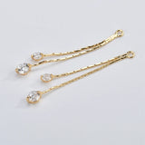 10pcs Chain Geometric Shape Charms DIY Earring Pendants