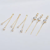 10pcs Chain Geometric Shape Charms DIY Earring Pendants