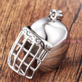 Silver Fencing Mask Knight Pendant Necklace