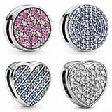 Pink Elegance Clip Lock Charm for Bracelet Bangle