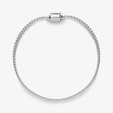 Reflexions Mesh Bracelet 925 Sterling Silver with Sparkling Clasp