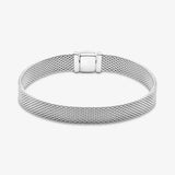 Reflexions Mesh Bracelet 925 Sterling Silver with Sparkling Clasp