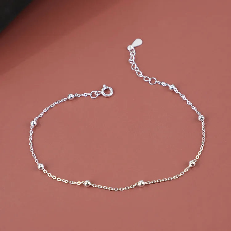 Lovely Women Statement Anklebracelet 925 Sterling Silver Anklet