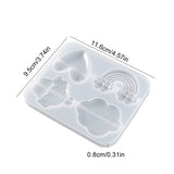 Silicone Mold for Refrigerator Sticker - Rainbow Cloud Heart Ice Cream