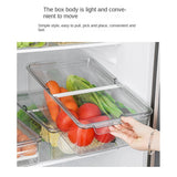 Clear Refrigerator Storage Box Kitchen Cabinet Drawer Fruit Container