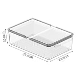 Clear Refrigerator Storage Box Kitchen Cabinet Drawer Fruit Container