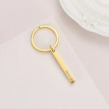 Stainless Steel Jewelry Letter Belt Classic Key Chain