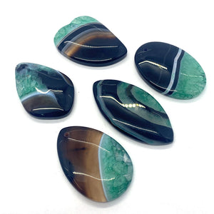 Reiki Amulet Pendant 5 Pcs/Set Agate Charm Necklace DIY Jewelry Earring Necklace