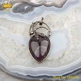 Reiki Gemstones Heart Pendant Findings, Amethysts Roses Quartz Beads Charms