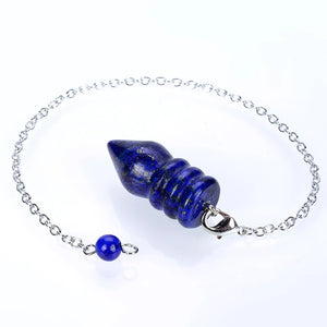 Lapis Lazuli Crystal Pendulum for Wicca Dowsing