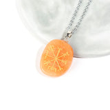 Reiki Chakra Vegvisir Viking Rune Necklace Lapis Lazuli Opal Pendant