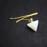 Aventurine Purple Crystal Quartz Reiki Cone Pendant