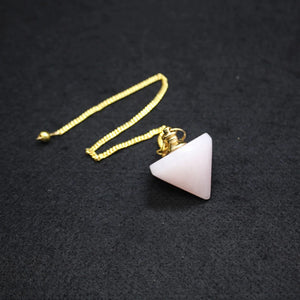 Aventurine Purple Crystal Quartz Reiki Cone Pendant