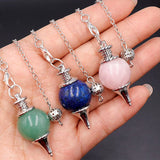 Reiki Energy Quartz Pendulum for Wicca Dowsing