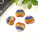 Reiki Healing Heart Chakra Thumb Worry Stone Crystal Pocket Palm Stones