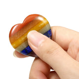 Reiki Healing Heart Chakra Thumb Worry Stone Crystal Pocket Palm Stones