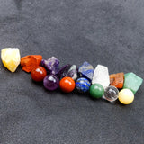 Rainbow Quartz Chakra Stone Amethysts Crystal Meditation Balance