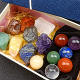 Rainbow Quartz Chakra Stone Amethysts Crystal Meditation Balance
