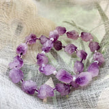 Reiki Healing Purple Crystal Quartz Amethyst Bracelet