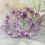 Reiki Healing Purple Crystal Quartz Amethyst Bracelet