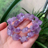 Reiki Healing Purple Crystal Quartz Amethyst Bracelet
