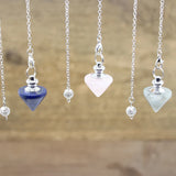 Reiki Healing Lapis Labradorite Cone Pendulum for Dowsing