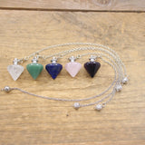 Reiki Healing Lapis Labradorite Cone Pendulum for Dowsing