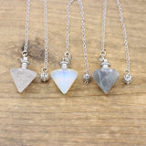 Reiki Healing Lapis Labradorite Cone Pendulum for Dowsing