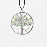 Reiki Healing Crystal Tree Of Life Necklace