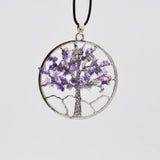 Reiki Healing Crystal Tree Of Life Necklace