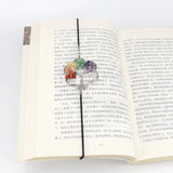 Reiki Healing Crystal Bookmark Handknit Floral Tree Of Life